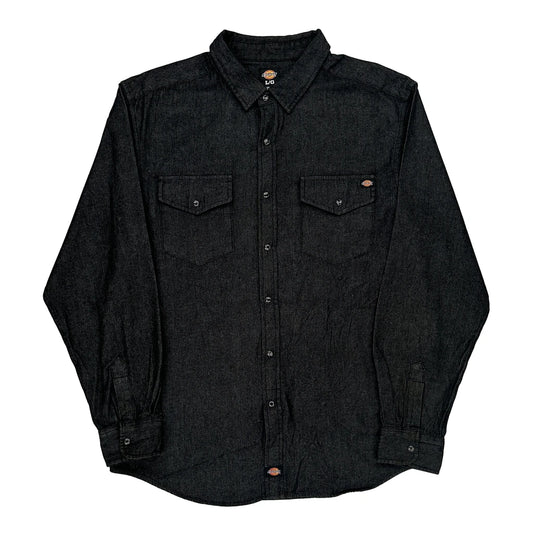 Dickies Shirt - Large Black Cotton