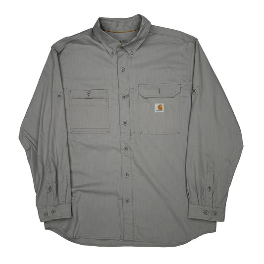 Carhartt Shirt - XL Grey Polyester
