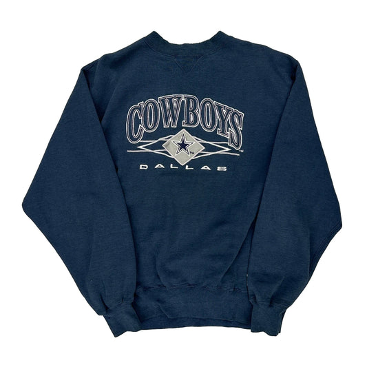 Dallas Cowboys Logo 7 Nfl Sweatshirt - Large Navy Cotton Blend