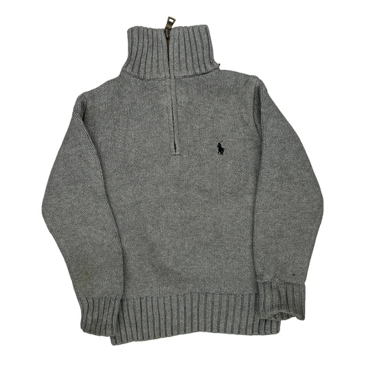 Age 4 Polo By Ralph Lauren 1/4 Zip - XS Grey Cotton
