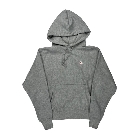 Reverse Weave Champion Hoodie - Medium Grey Cotton Blend