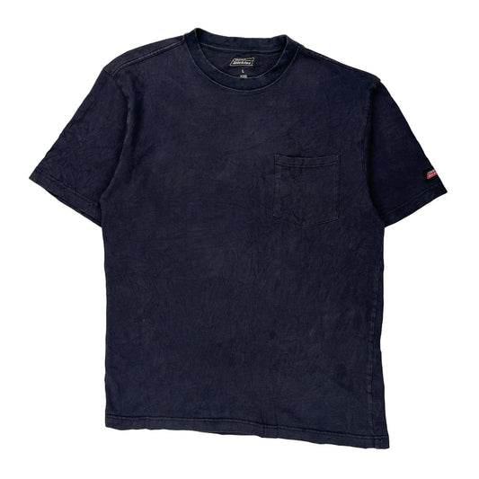Dickies T-Shirt - Large Navy Cotton