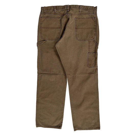 Vintage Wrangler Carpenter Trousers - 36W 31L Brown Cotton
