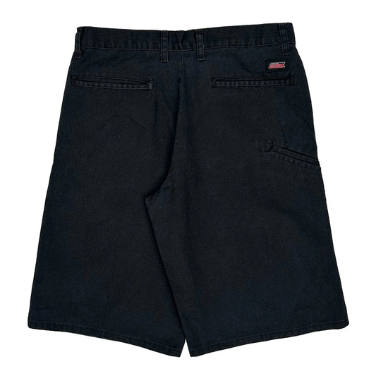 Dickies Baggy Shorts - 31W 12L Black Cotton