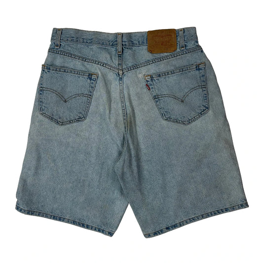 Vintage Levis Denim Shorts - 36W 9L Light Wash Cotton
