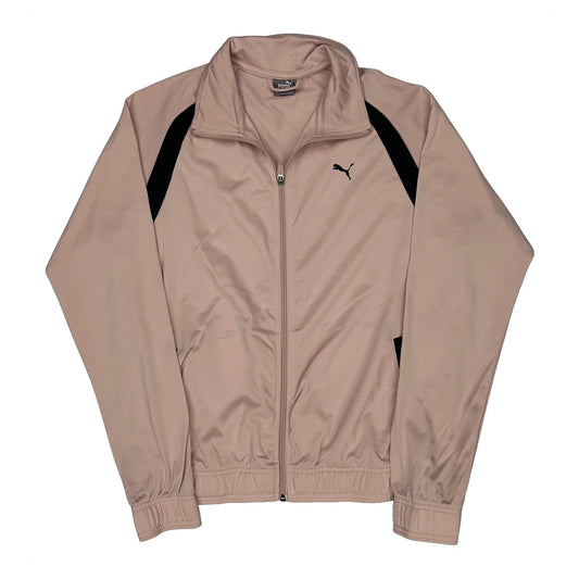 Vintage Puma Track Jacket - Large Pink Polyester