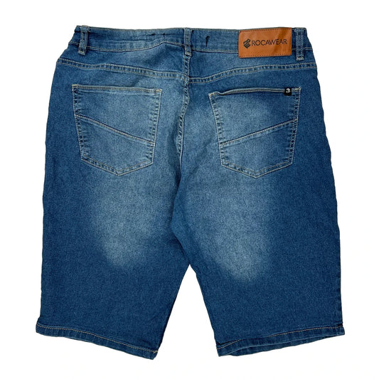 Rocawear Denim Shorts - 34W 11L Blue Denim
