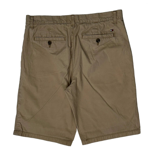 Tommy Hilfiger Chino Shorts - 32W 11L Khaki Cotton