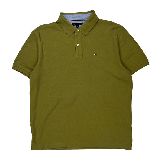 Tommy Hilfiger Polo Shirt - XL Green Cotton