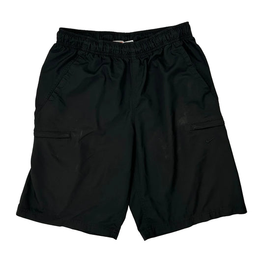 Vintage Nike Sport Shorts - Large Black Polyester