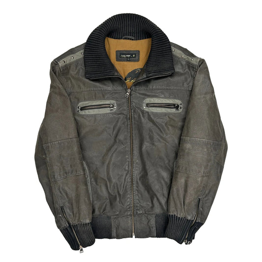 New Rebel Bomber Jacket - Large Brown Polyester