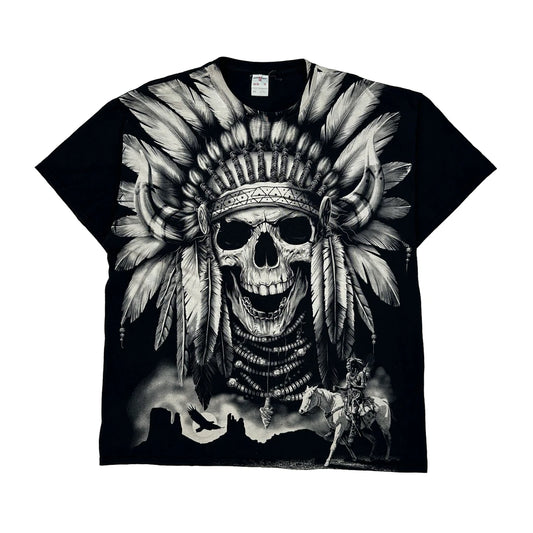 Jerzees Graphic T-Shirt - 2XL Black Cotton