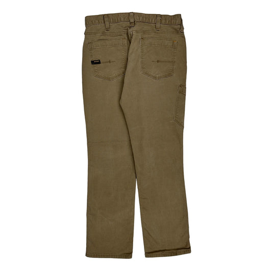 Ariat Carpenter Trousers - 33W 31L Brown Cotton