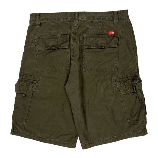 The North Face Cargo Shorts - 34W 11L Green Cotton