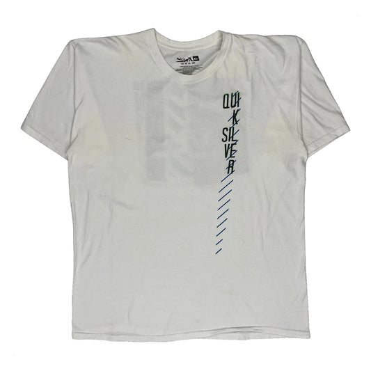 Quiksilver Graphic T-Shirt - XL White Cotton