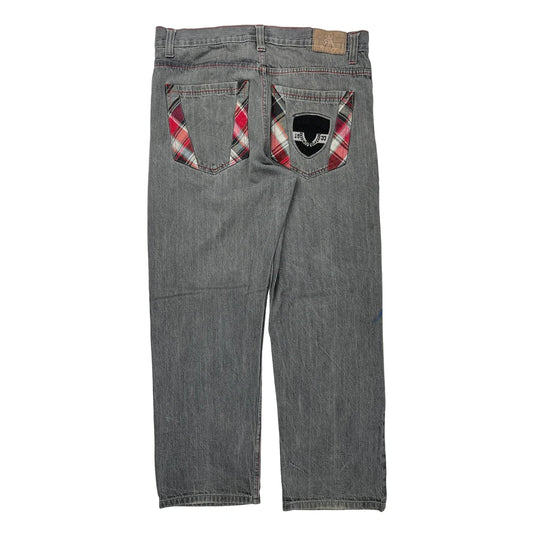 Red Ape Hip Hop Jeans - 36W 30L Red Cotton