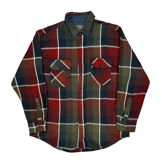 David Taylor Checked Flannel Shirt - Large Multicoloured Acrylic