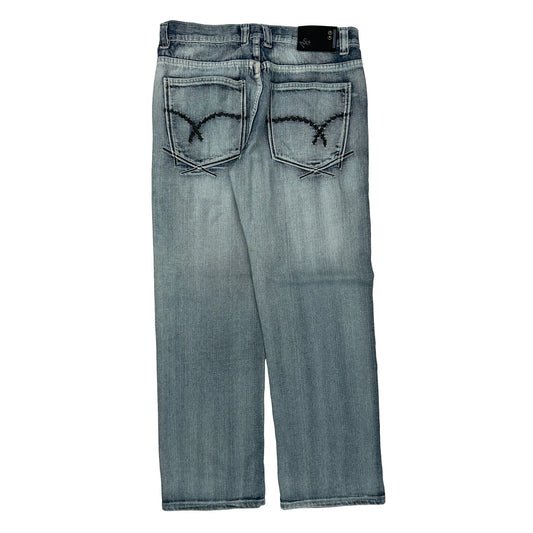 Pilgrim Contrast Stitch Jeans - 34W 32L Light Wash Cotton