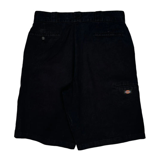 Dickies Baggy Shorts - 34W 11L Black Cotton