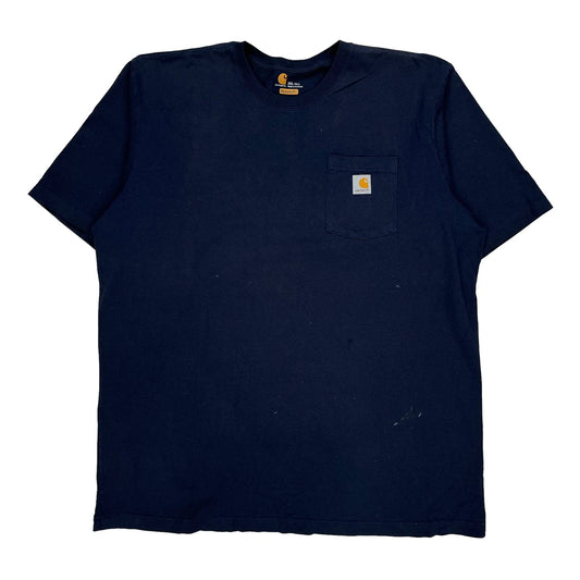 Carhartt T-Shirt - 2XL Navy Cotton