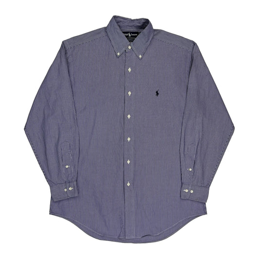 Ralph Lauren Striped Shirt - Medium Blue Cotton