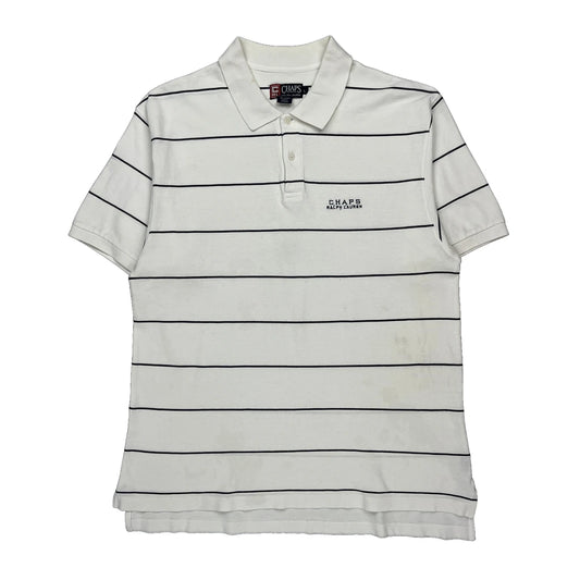 Chaps Ralph Lauren Polo Shirt - Large Black Cotton