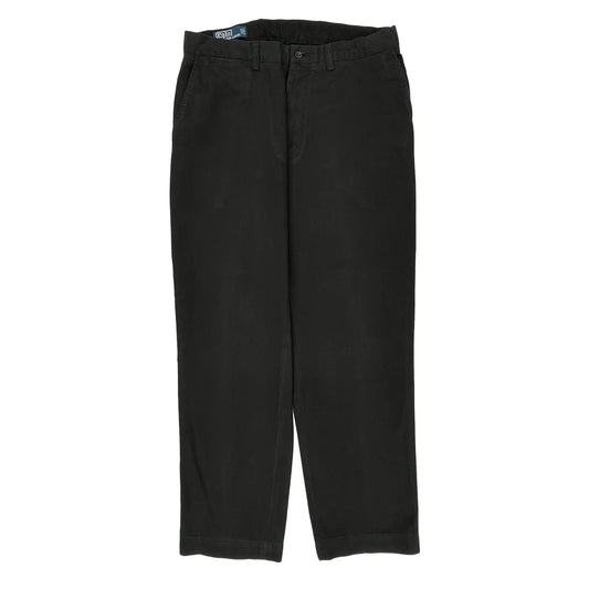 Polo By Ralph Lauren Trousers - 38W 29L Black Cotton