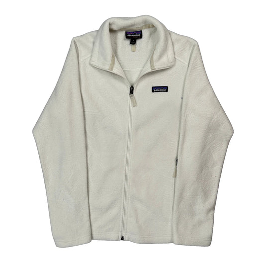Patagonia Fleece Jacket - Small White Polyester