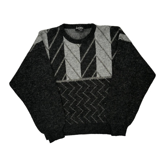 Louis Estere Jumper - Large Black Wool Blend