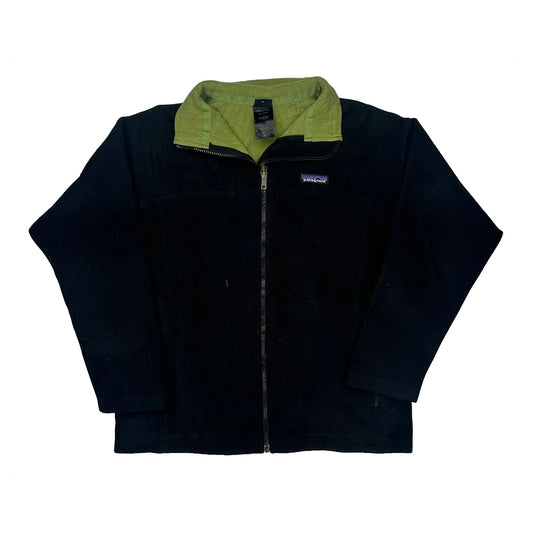 Vintage Kids Patagonia Fleece Jacket - XL Black Polyester