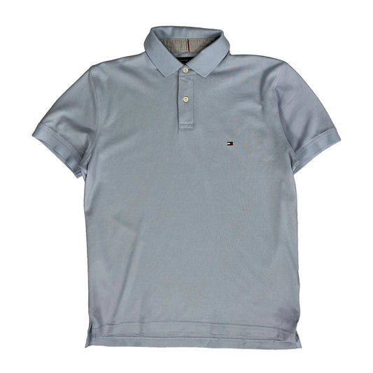Tommy Hilfiger Polo Shirt - Small Blue Cotton