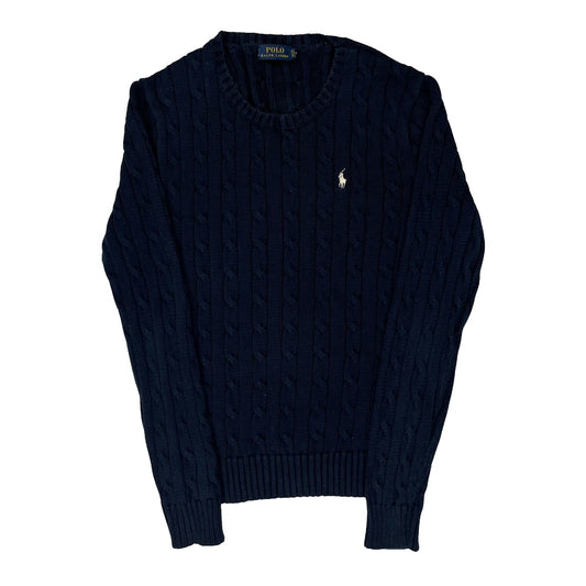 Polo By Ralph Lauren Jumper - Medium Navy Knitted