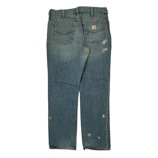 Carhartt Jeans - 34W 33L Blue Cotton Blend