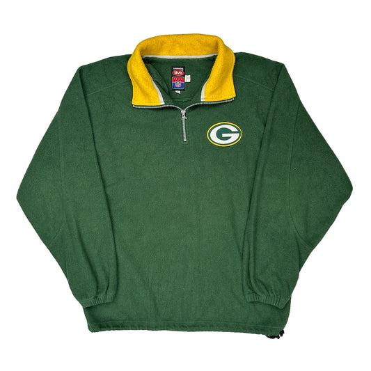 Vintage Green Bay Packers Mirage Nfl Fleece - XL Green Polyester