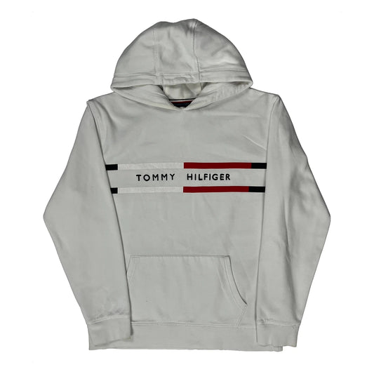 Tommy Hilfiger Hoodie - XL White Cotton Blend