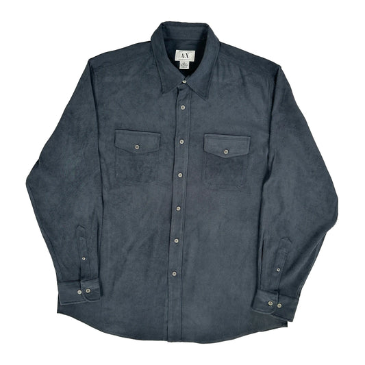 Armani Exchange Shirt - XL Grey Polyester