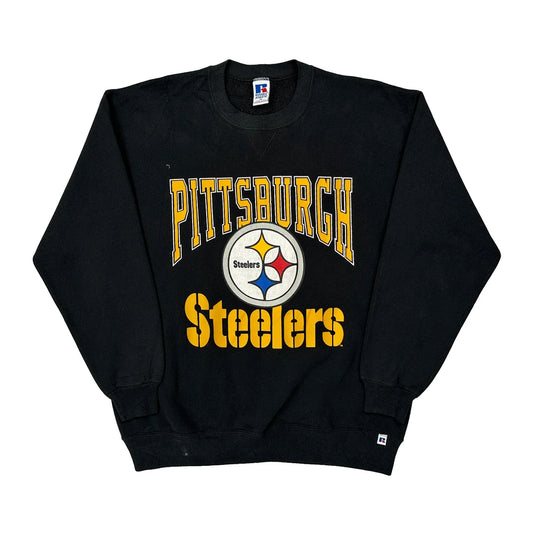 Pittsburgh Steelers Russell Athletic Nfl Sweatshirt - XL Black Cotton