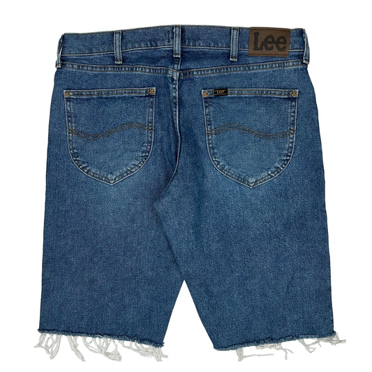 Vintage Lee Cut Off Denim Shorts - 34W 10L Blue Denim