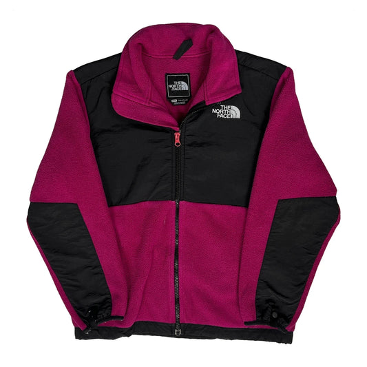 Vintage Girls The North Face Fleece Jacket - Medium Pink Polyester