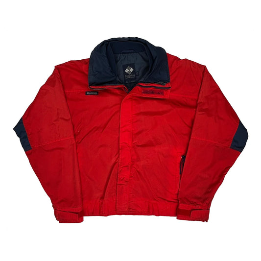 Columbia Windbreaker - XL Red Nylon