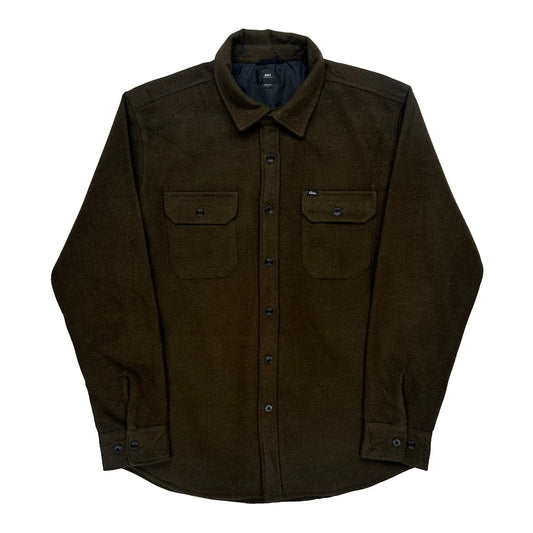 Obey Overshirt - Large Brown Polyester