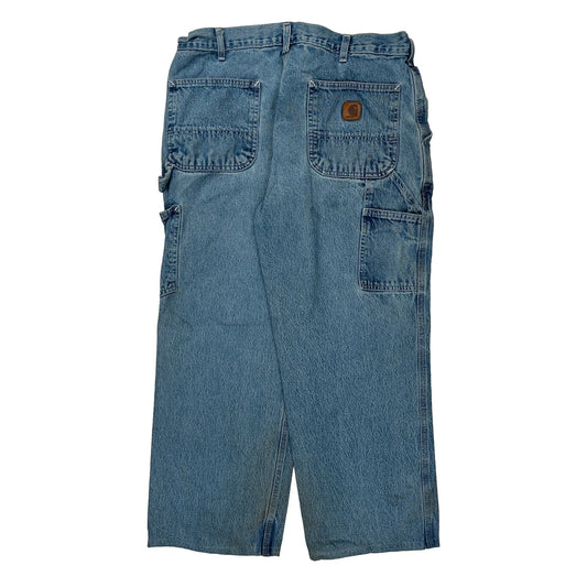Carhartt Carpenter Jeans - 34W 28L Blue Cotton