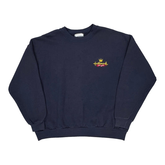 Lee Sweatshirt - XL Navy Cotton Blend