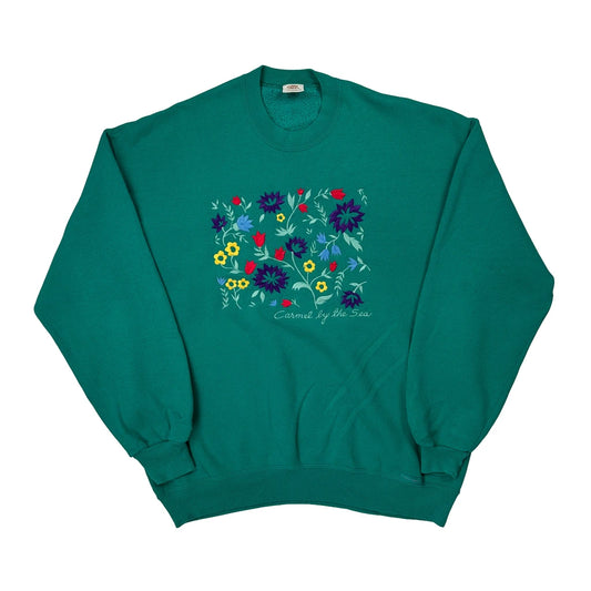 Crazy Shirts Sweatshirt - XL Green Cotton Blend