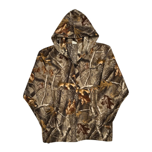 Vintage Winchester Camo Hoodie - XL Brown Polyester