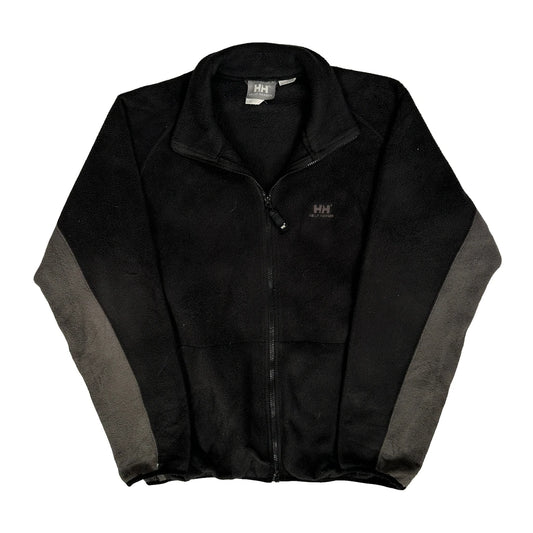 Vintage Helly Hansen Fleece Jacket - Large Black Polyester
