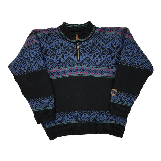 Dale Of Norway 1/4 Zip - Medium Multicoloured Wool