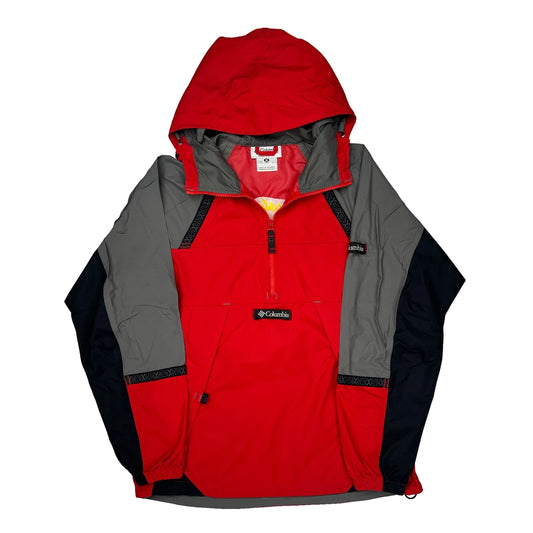 Mcnulty Custom Chopping Columbia Graphic Anorak - Medium Red Nylon
