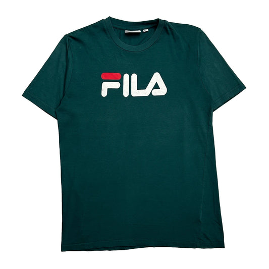 Fila T-Shirt - Small Green Cotton
