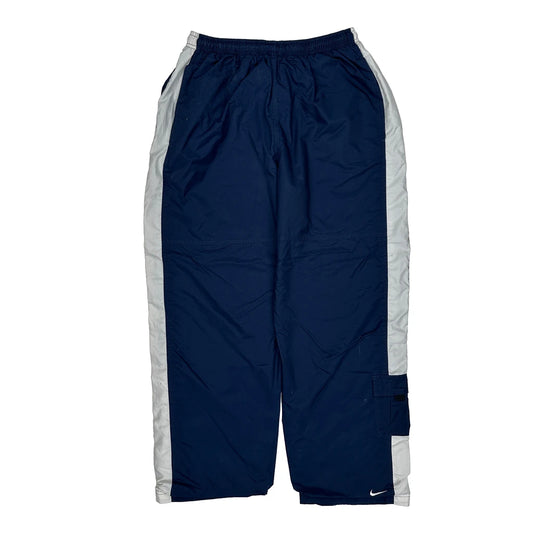 Nike Tracksuit - Large Blue Polyester